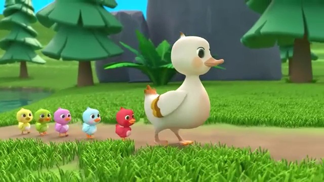 "Newborn Kids Songs: 5 Little Ducks Learn Colors"