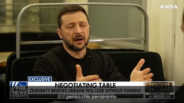 Zelensky, se gli Usa tagliano gli aiuti l'Ucraina perdera'