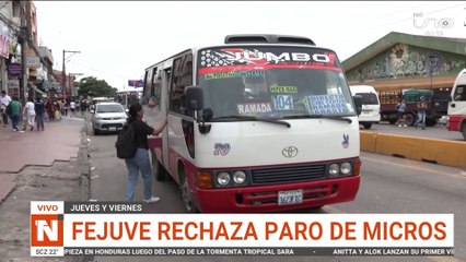 Fejuve rechaza paro de micros