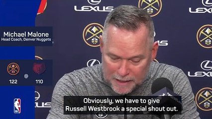 Malone hints Westbrook's historical record could be taken by Denver Nuggets team-mate