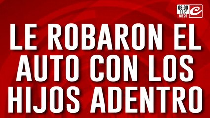 Asalto y terror: le robaron el auto con sus dos hijos adentro