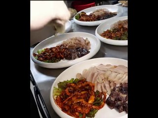 Korean Octopus and Garlic Rice Making Process