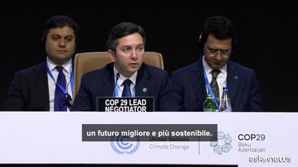 Cop29, il capo negoziatore chiede di "accelerare" per un accordo