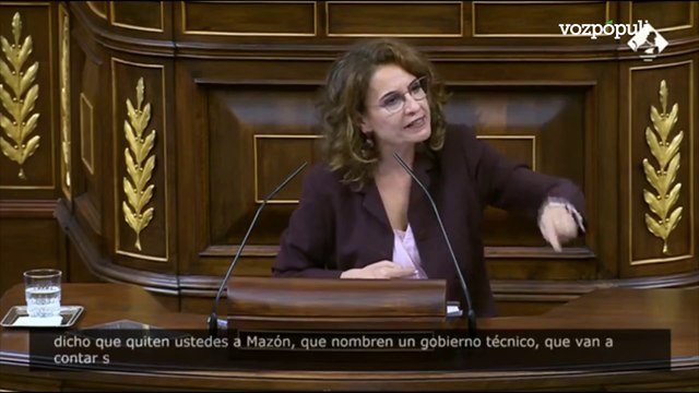 María Jesús Montero pide al PP que destituya a Mazón