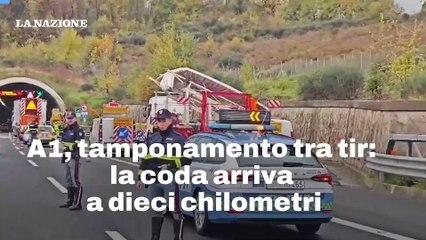 A1, tamponamento tra tir: la coda arriva a dieci chilometri