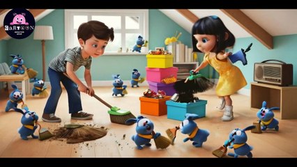 A Magical Cleaning Adventure For Kids | Fun Animated Stories For Kids | Mur And Mishi