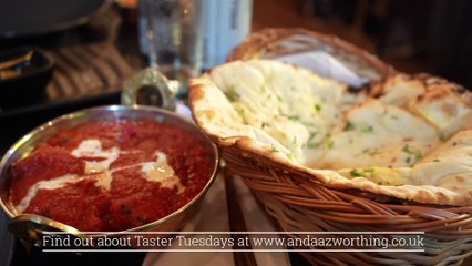 Reviewing Worthing's newest Indian Restaurant and the special 'Tuesday Tester' offerings