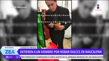 Detienen a un hombre por robar dulces en un supermercado en Naucalpan, Edoméx