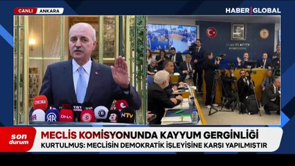 Meclis Başkanı Kurtulmuş'tan 'kayyum gerginliği' açıklaması: Özgür Özel'i aradım, rahatsızlığımızı ilettim