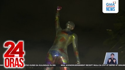 Higanteng istatwa sa Pasig, pinailawan | 24 Oras