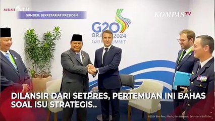 Momen Prabowo dan Macron Berpelukan Usai Pertemuan di Sela-Sela KTT G20 Brasil