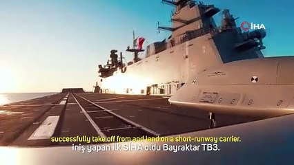 Dünyada bir ilki başaran Bayraktar TB3'ün tarihi uçuşundan yeni görüntüler