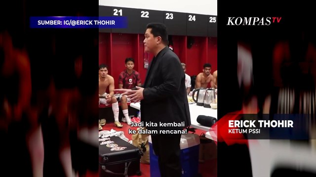 Kata Erick Thohir di Depan Para Pemain Timnas Indonesia usai Taklukkan Arab Saudi di GBK