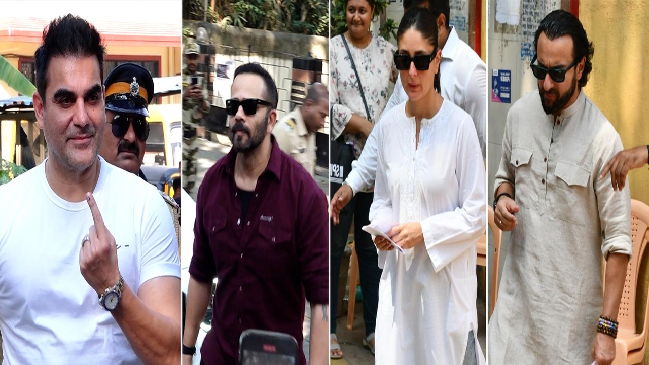 Maharashtra Elections 2024: Saif-Kareena, Madhuri, Arbaaz, Amrita के साथ कई Celebs ने दिया Vote