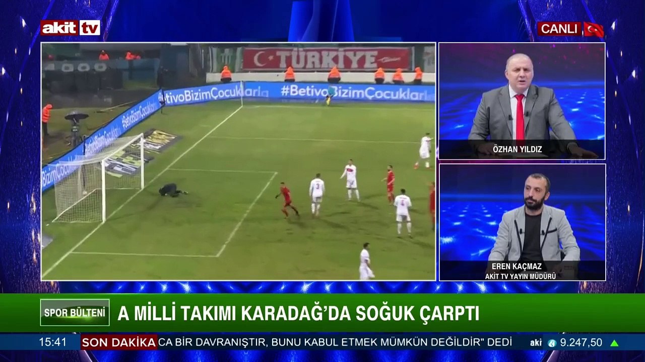 A Milli Takımı Karadağ'da soğuk çarptı