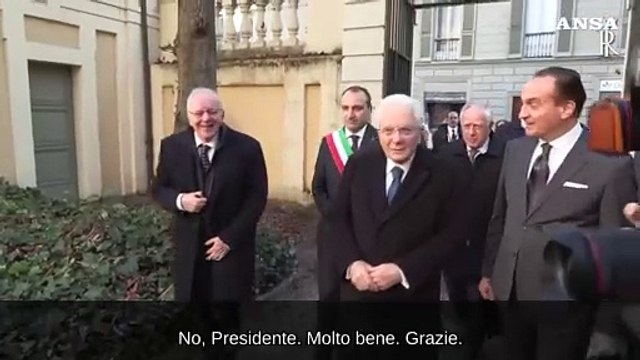 Mattarella a Torino, la visita alla Fondazione Einaudi