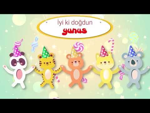 İyi ki Doğdun YUNUS - İsme Özel Kırmızı Balık Doğum Günü Şarkısı