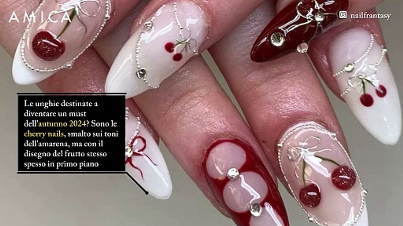 Cherry Nails: la manicure golosa dell'autunno 2024