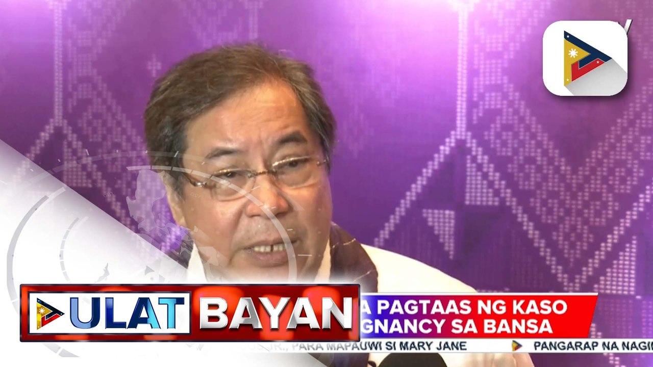 DOH, nababahala sa pagtaas ng kaso ng childhood pregnancy sa bansa; DOH, nakikipag-ugnayan na sa DepEd