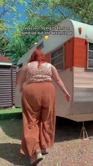 Woman trips over her platform shoe while trying to show off her outfit!