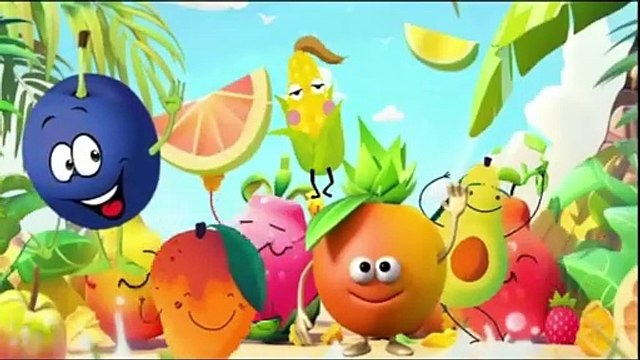 Ten Little Fruits Jumping On The Bed, Kids Song - Sing Along with kids song - Song Fruits Jumping