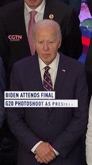 Biden attends last G20 photoshoot as President