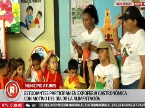 Amazonas I Estudiantes de Atures participaron en Expoferia Gastronómica por Día de la Alimentación