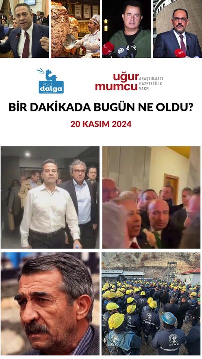 Bir dakikada bugün ne oldu?
