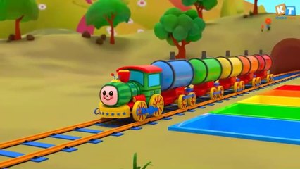 Cocomelon Color Train - Wheels on the Train - Baby Nursery Rhymes