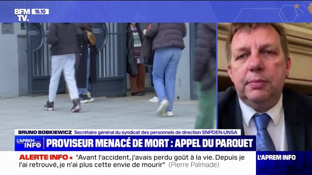 Proviseur du lycée Maurice Ravel menacé de mort: La peine décidée n'est pas à la hauteur de la faute commise , estime Bruno Bobkiewicz (SNPDEN-UNSA)