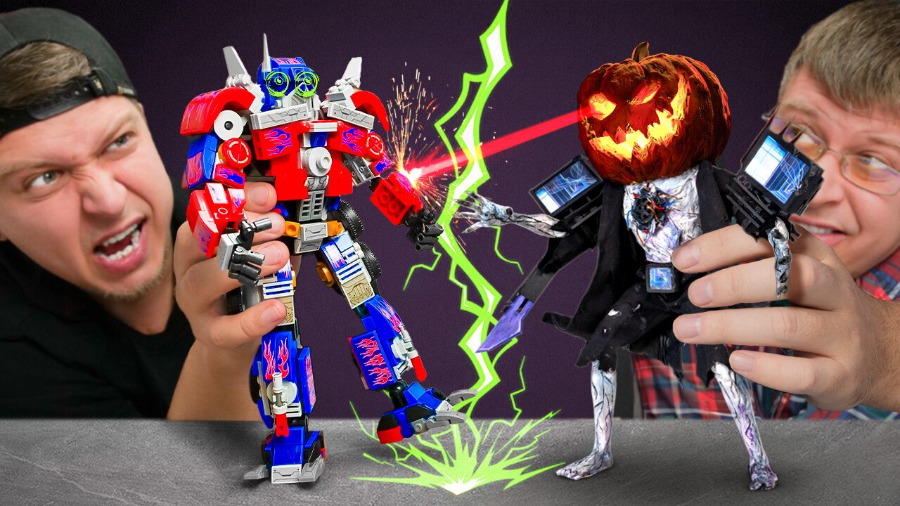 LEGO Cursed Skibidi Titans VS Transformers DIY Robot