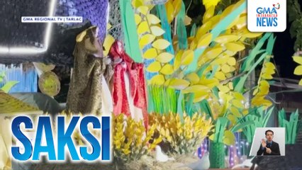 Higanteng Christmas tree, pinailawan; samu't saring parol na gawa sa mga indigenous materials, nagpatalbugan | Saksi