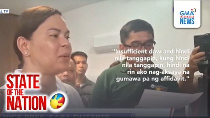 OVP Chief of Staff, cited in contempt dahil sa pagsulat sa COA na 'wag sundin ang subpoena ng Kamara na magsumite ng audit report | SONA