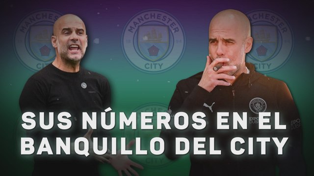 Los números de Guardiola en el banquillo del Manchester City