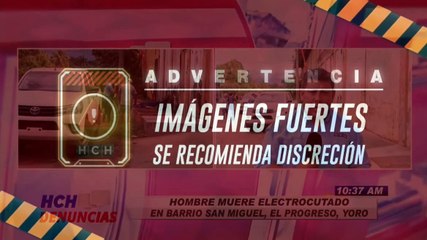 Descarga eléctrica mata a hombre que trabajaba en poste de El Progreso