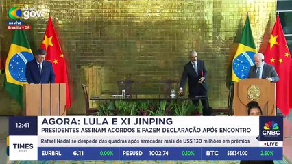 Concordamos em aprofundar a confiança mútua, diz Xi Jinping após encontro com Lula