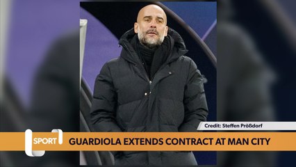 Pep Guardiola extends contract at Manchester City
