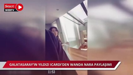 Icardi evinde Wanda ile paylaştı!