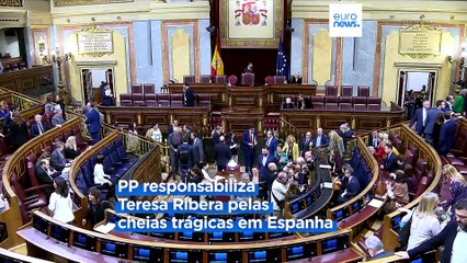Políticos espanhóis trocam culpas pelas consequências desastrosas das cheias em Espanha