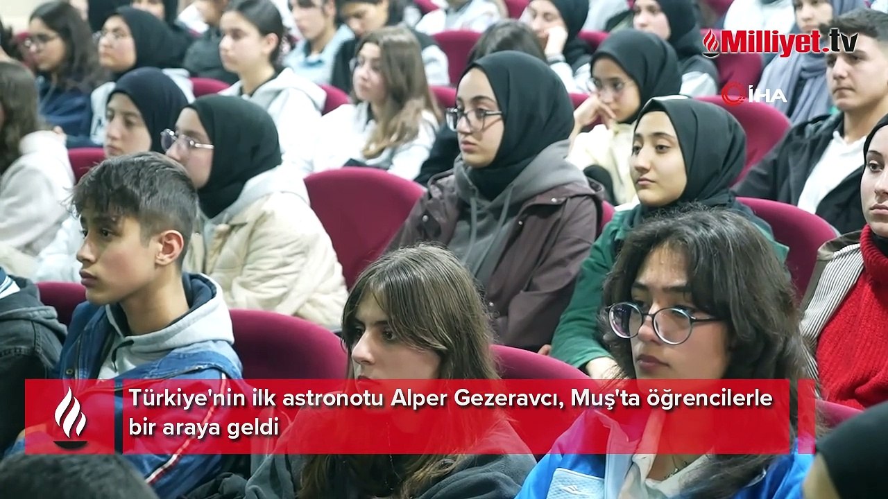 Alper Gezeravcı Muş'ta öğrencilerle bir araya geldi: Başarıya odaklanın