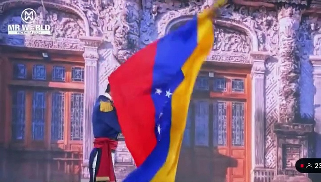 Mister Venezuela presentó traje típico inspirado en los jóvenes patriotas