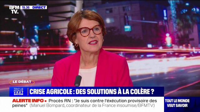 Annie Genevard (ministre de l'Agriculture) sur les blocages des agriculteurs: Je demande à ce qu'on fasse prévaloir la raison