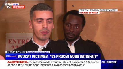 "On a été un peu déçus" après le refus de Pierre Palmade d'être jugé pour homicide involontaire, affirme Me Mourad Battikh (avocat des parties civiles)