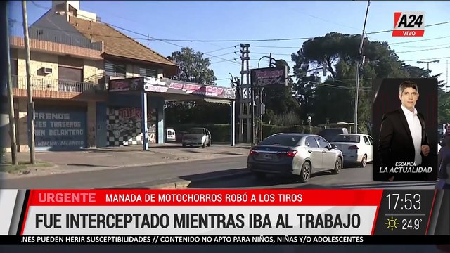 🚨🚨MERLO: MANADA DE MOTOCHORROS LE ROBÓ A LOS TIROS A UN LABURANTE