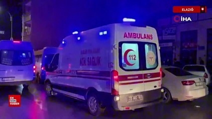 Elazığ'da kahvehaneye pompalı tüfekle saldırı anı