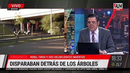 🚨ROBO, TIROS Y DOS DELINCUENTES MUERTOS EN ACCESO OESTE