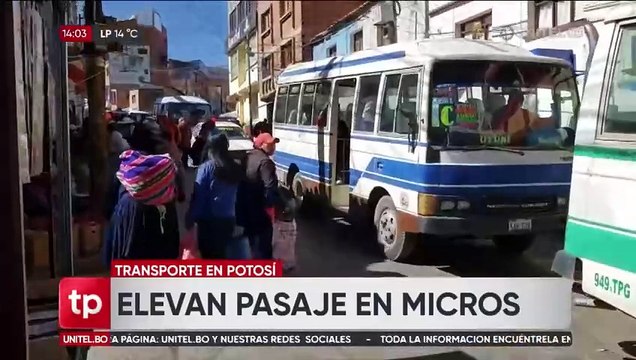 Potosí: Sin contar con una ley, choferes urbanos deciden incrementar los pasajes, dicen dirigentes