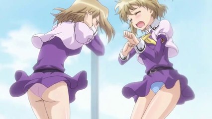 Anime R-15-This is what happen to boys that look underneath a girl skirt