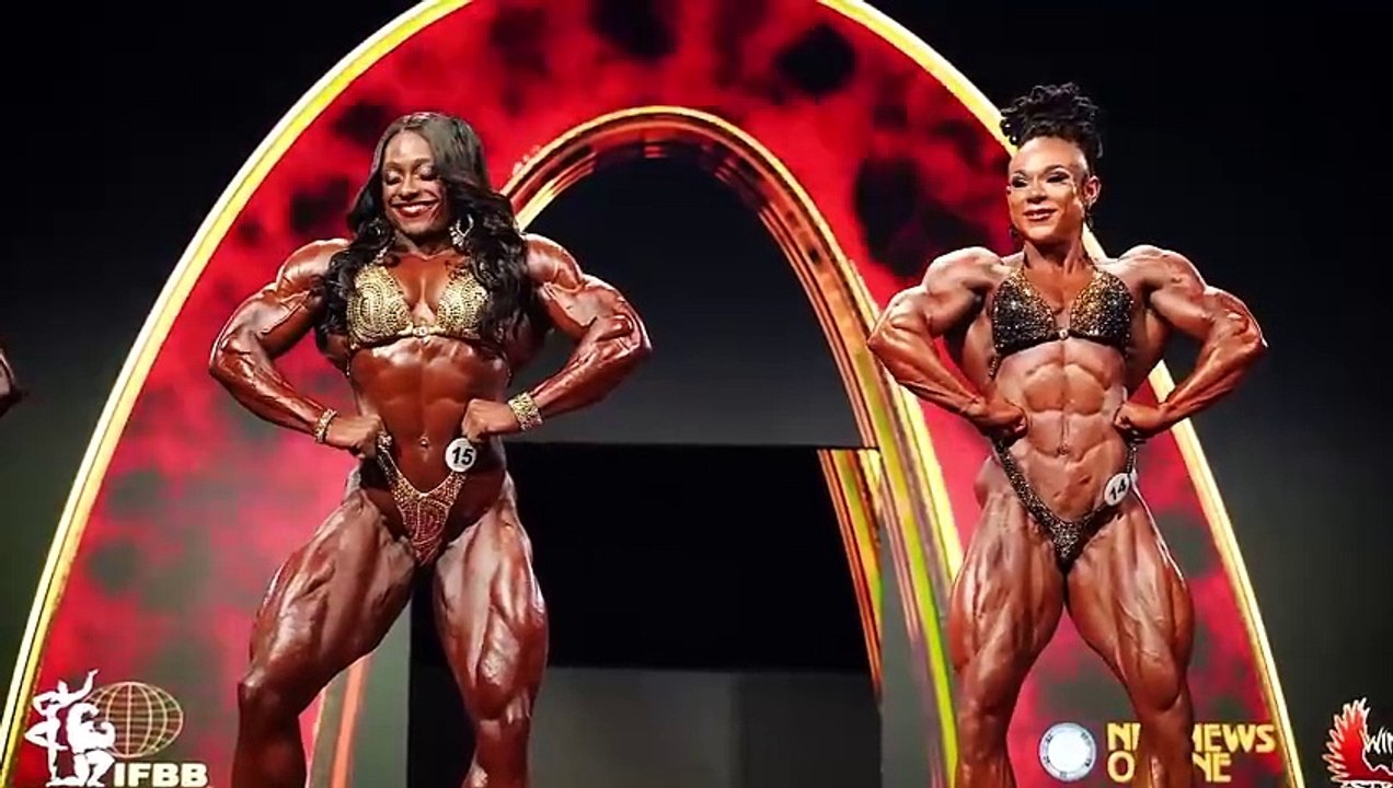 Andrea and Angela at the Ms.Olympia