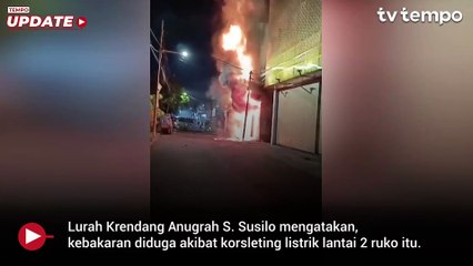 Kebakaran Ruko Onderdil Motor di Tambora, Diduga Akibat Korsleting Listrik